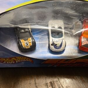 Hot Wheels Speed Racers Set - Black, White, and Orange